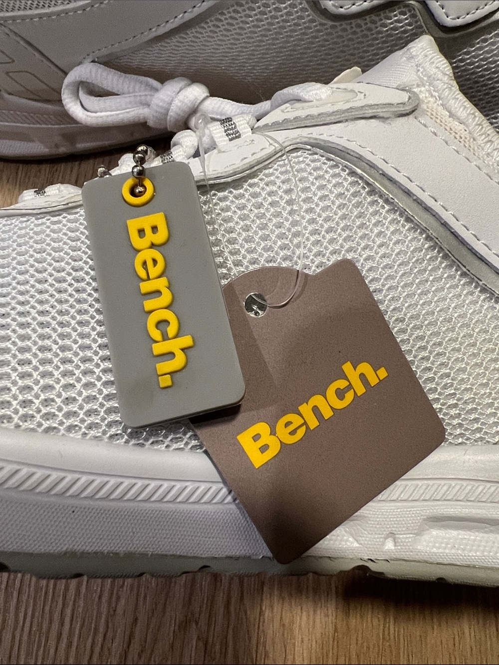 Bench White Women's Lightweight Knit Sneakers - Picture 2 of 15